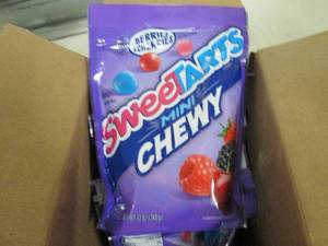 case of 512oz bags of sweetarts ch...