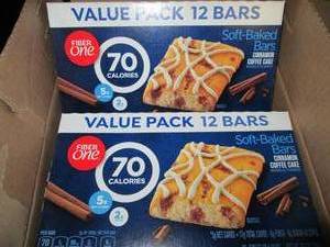 case of fiber one cinnamon coffee c...