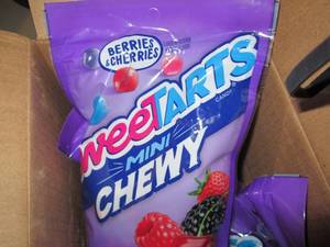 case of 512oz bags of sweetarts ch...