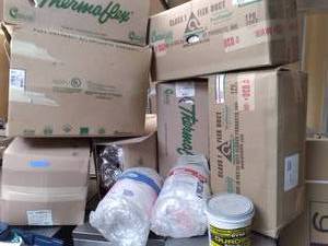 Flexible Duct Sleeves 6, 10  16 & Pail of Duro Seal Duct Sealer