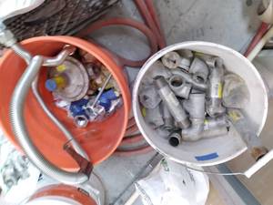 (2) Pails of Fittings, Threaded Gas...