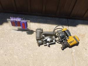 Qty of 2 coil roofing nailer for parts or repair. Untested. As shown.