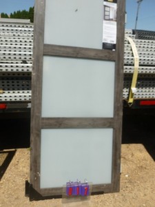 Display barn door. 36. As shown.