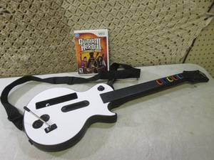 lot 12 image: (FS) Wii Guitar Hero III Legends of...