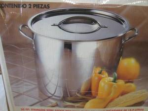 lot 19 image: (A-3) Stainless Steel Stock Pot 20 ...