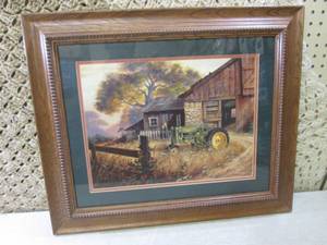 lot 37 image: (EC1) Framed Humphries Farm Scene J...