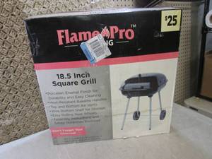 lot 48 image: (A-3) Flame Pro 18.5 Inch Square Gr...