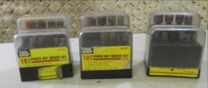 lot 70 image: (EC1) 3 Tool Shop 10pc Nut Driver S...