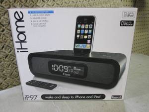 lot 73 image: (BS) iHome Alarm Clock Docking Stat...