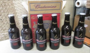 lot 78 image: (D-2) Case of 6 Large Budweiser Gla...