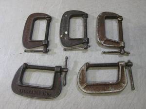 lot 106 image: (EC1) Lot of 5 3 C-Clamps...