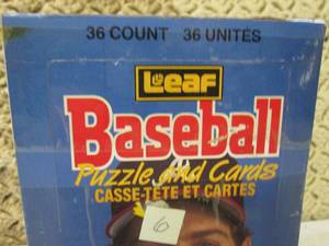 lot 164 image: (C-4) 1988 Leaf Baseball Puzzle and...