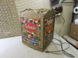 lot 244 image: (BS) Vintage Schmidt Beer Rotating ...