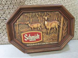lot 248 image: (RM1) Vintage Schmidt Beer Wall Non...