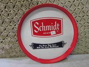 lot 261 image: (EW3) 12 Vintage Schmidt Beer Meta...
