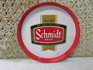 lot 263 image: (EW3) 12 Vintage Schmidt Beer Meta...