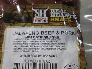 lot 276 image: (B-3) 32oz Pack of Jalapeno Beef & ...