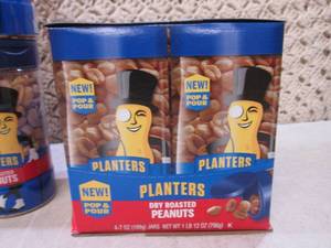 lot 281 image: (C-3) 8 Jars of Planters Dry Roaste...