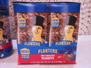 lot 282 image: (C-3) 8 Jars of Planters Dry Roaste...