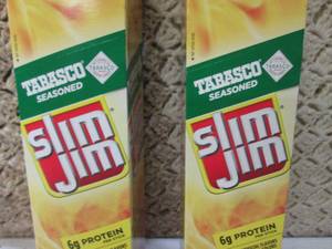 lot 283 image: (C-1) 2 Boxes of Slim Jim Tabasco S...
