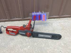 Craftsman 14 electric chainsaw. Lightly used. Tested & works.