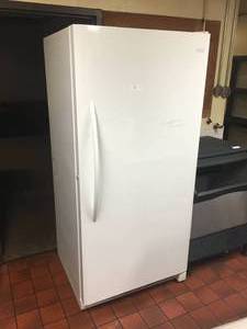 lot 5 image: Frigidaire Stand Up Freezer 72 x 34 x 30 Fully Functional