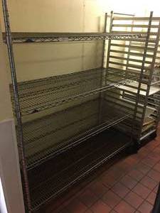 lot 20 image: Steel Rolling Storage Shelf 62 x 68 x 24