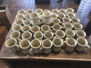 lot 44 image: Large Lot of Ceramic Coffee Mugs