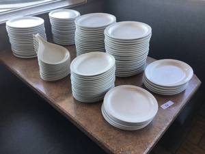 lot 54 image: Lot of Over 100 Pieces of Ceramic Serving Dishes