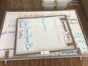 lot 61 image: Lot of Two Dry-Erase Boards 35 x 23 & 22 x 17