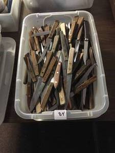 lot 84 image: Large Lot of Stainless Steel Steak Knives