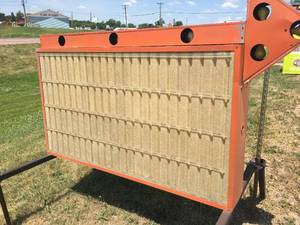 lot 142 image: 72 x 42 Steel Display Sign with Decals-Lighting Needs Repair