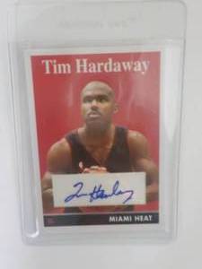 Topps Tim Hardaway Autographed Card...