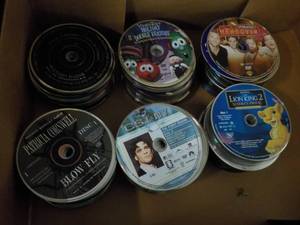 300 or so DVDs, CDs, Games and Audi...