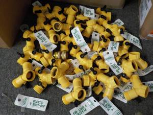 31 Plastic Y Shut Offs...