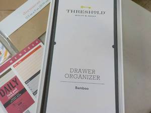 Threshold Bamboo Drawer Organizer a...