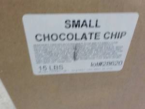 15 lb. Box Small Chocolate Chip Coo...