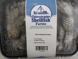 1 Frozen Pkg Chincoteague Shellfish...