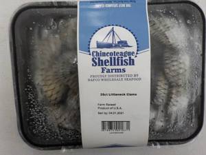 1 Frozen Pkg Chincoteague Shellfish...
