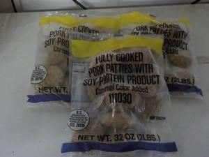 3 - 2 lb. pkgs Frozen Pork Patties...