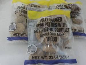 3 - 2 lb. pkgs Frozen Pork Patties...