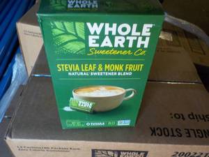 Case of 12 Boxes Whole Earth Stevia...