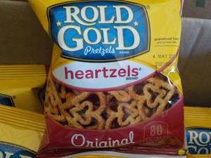 2 Cases of 40 bags Rold Gold Heartz...