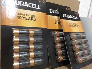 3 - 10 packs Duracell C10 Batteries...