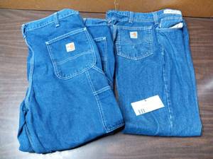 3 pair Flame Resistant Pants 1 Carhartt 36x28 Denim Pants - 2 Carhartt 36x28 Carpenter Denim Pants