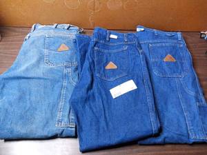 3 pair Flame Resistant Bulwark 40x34 Denim Carpenter Pants-