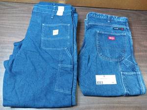 4 pair Flame Resistant Pants 3 Carhartt 40x32  Carpenter Denim Pants - 1 40x 32 Dickies Carpenter Denim Pants-New With Tags
