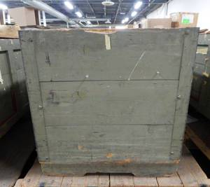 Large Vintage Heavy Duty Wood Shipping Storage Cargo Crate Container