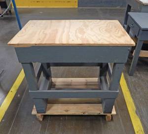 Heavy Duty Industrial Wood Work Bench on Pallet