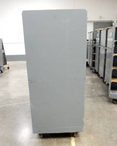 Large Industrial Heavy Duty Two Sided Multi-Shelf Rolling Wood Cart